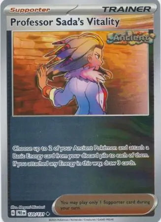 Prismatic Evolutions Professor Sada's Vitality #120/131 reverse holo